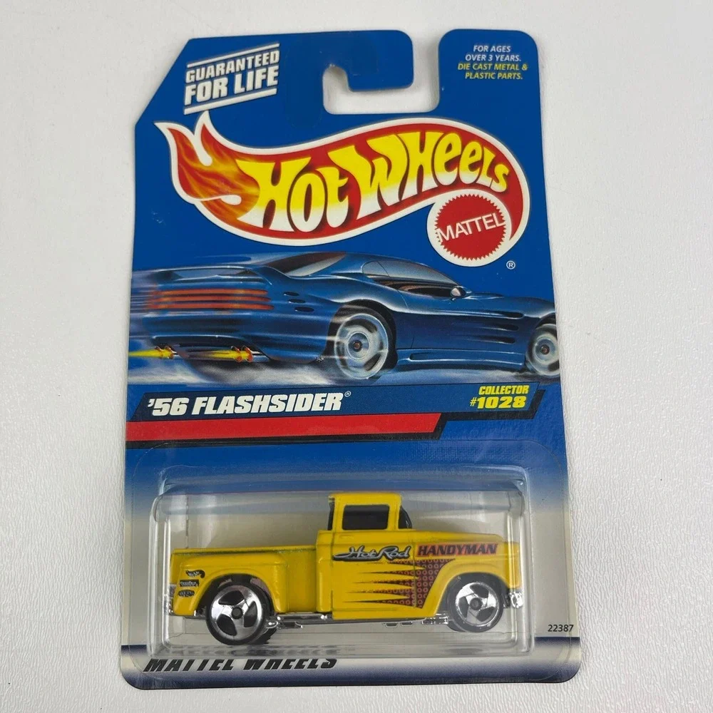 1999 Hot Wheels 56 Flashsider Yellow 3S Mattel Collector 1028